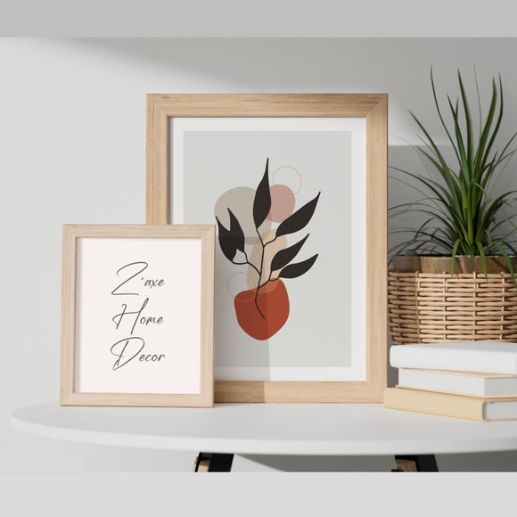 Modern Minimalist Abstract Nature Boho Wall Art Print Home Decor [No Frame] - Picture 5 of 7